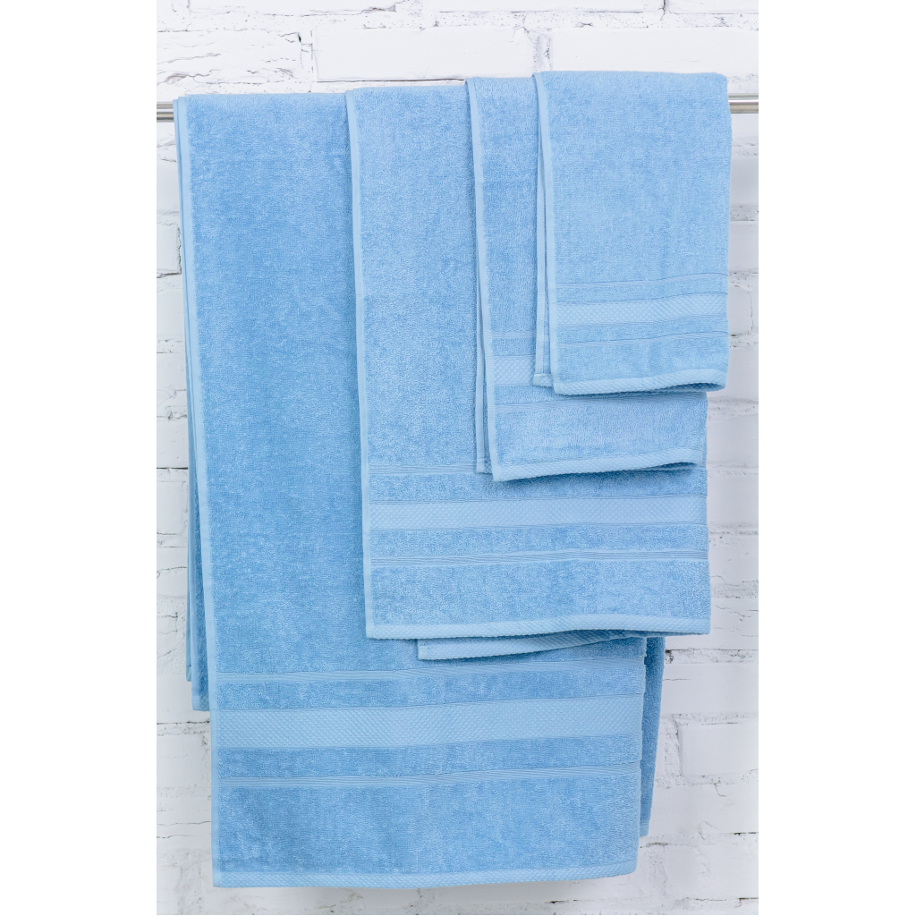 Рушник MirSon набір банних 5072 Elite SoftNess Cornflower 40х70, 50х90, 70x140, 100x150 (2200003975642) - зображення 3