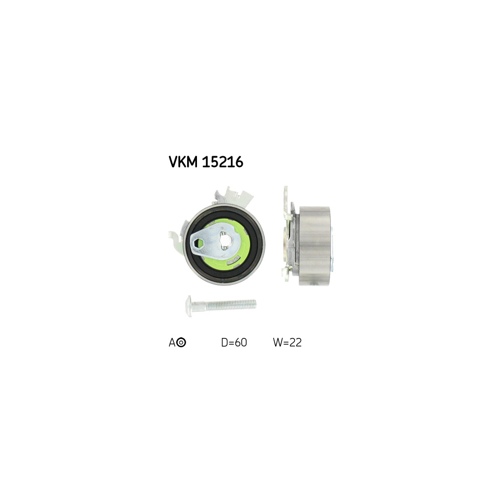 Ролик натягувача ременя SKF VKM 15216 - зображення 1