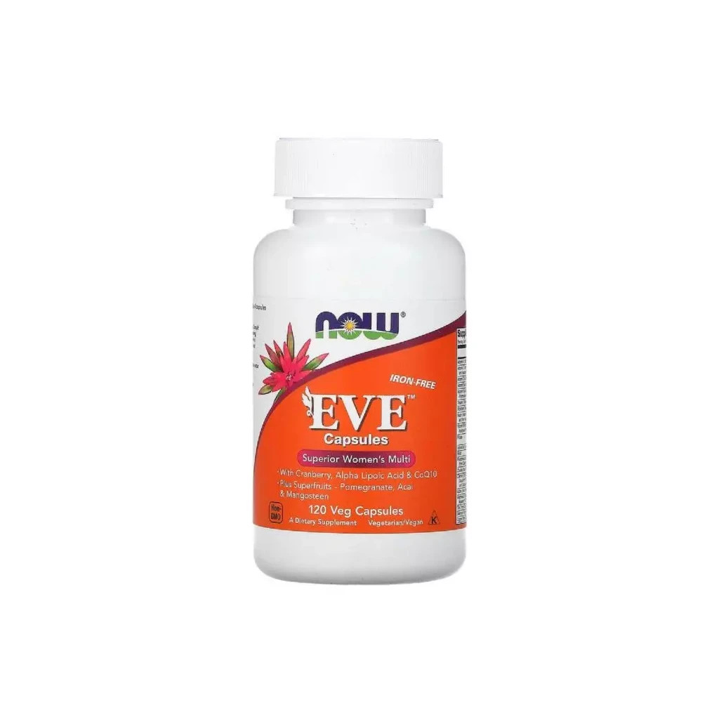 Вітамінно-мінеральний комплекс Now Foods Комплекс Для Жінок, Eve Capsules, Superior Women's Multi, 120 рослин (NOW-03798) - зображення 1