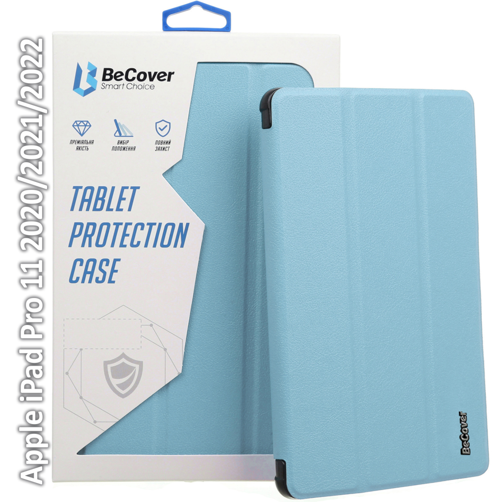 Чохол до планшета BeCover Direct Charge Pencil Apple iPad Pro 11 2020/2021/2022 Light Blue (709653) - зображення 1