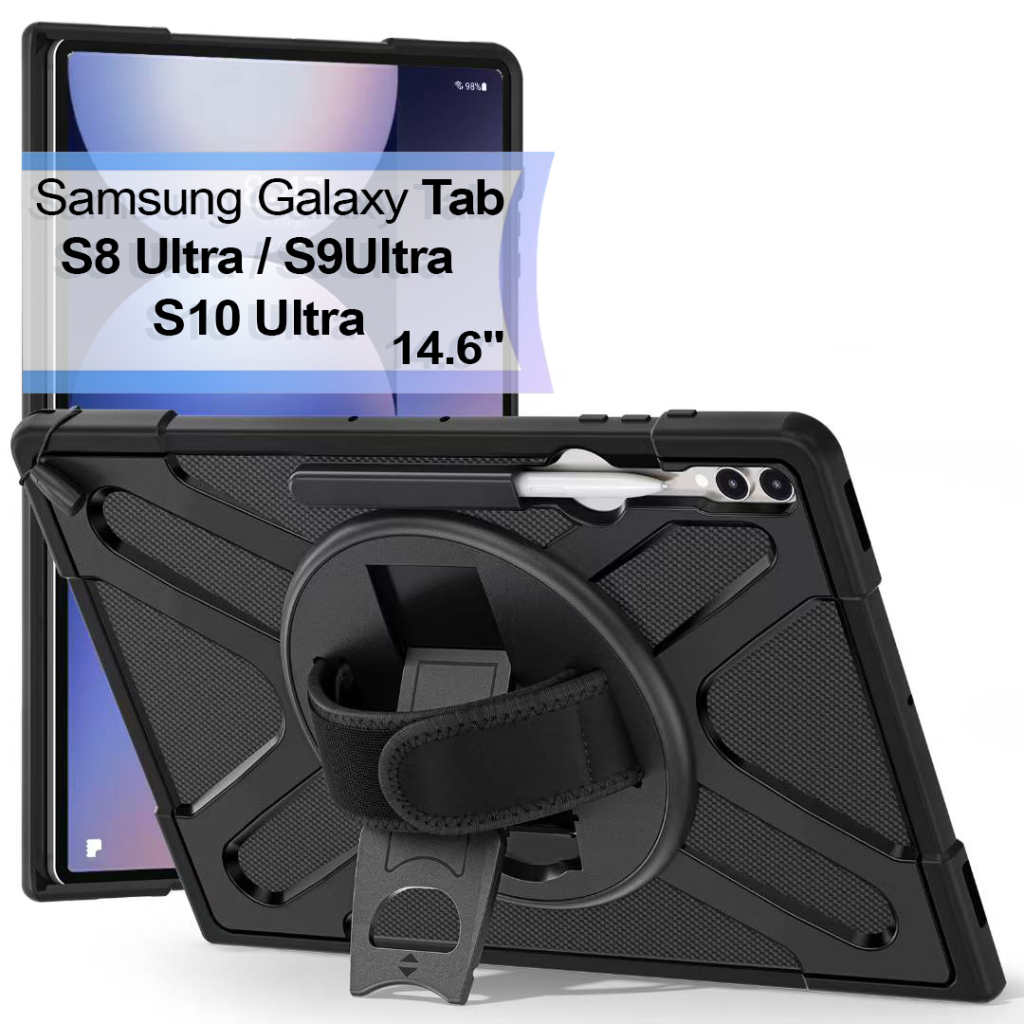 Чохол до планшета BeCover Heavy Duty Samsung Galaxy Tab S8 Ultra/S9 Ultra/S10 Ultra (X900/X906/X910/X916/X920/X926) 14.6" (713664) - зображення 1