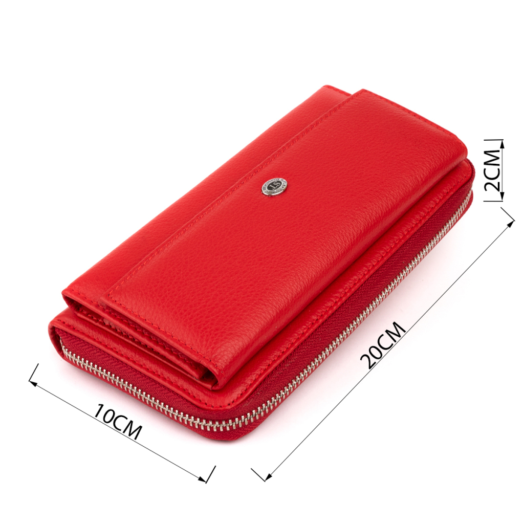 Гаманець ST Leather Червоний (19299) - зображення 3