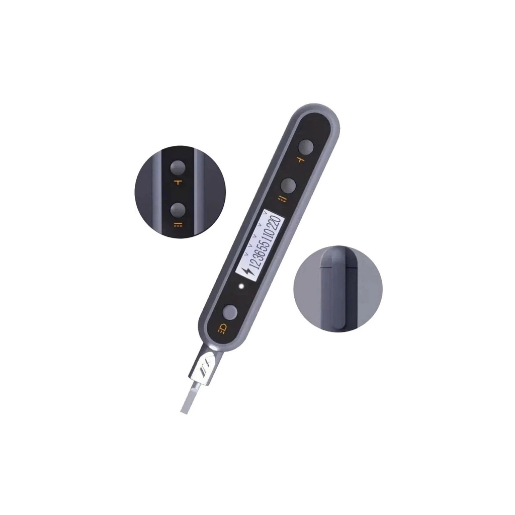 Викрутка Xiaomi JIMIHOME тестер напруги Digital Display Electric Test Pen Black (JM-G27004) - зображення 3