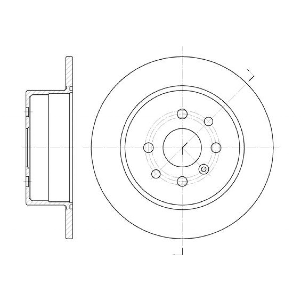 Гальмівний диск REMSA 6454.00 - зображення 1