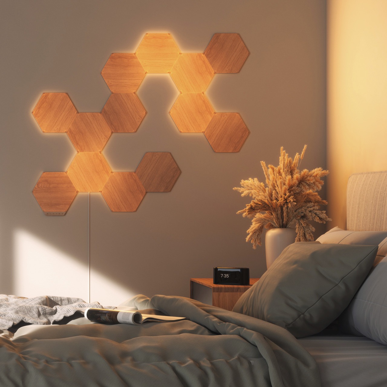 Розумна система освітлення Nanoleaf Elements - Hexagons Starter Kit Apple HomeKit, 13 шт. (NL52-K-3002HB-13PK) - зображення 3