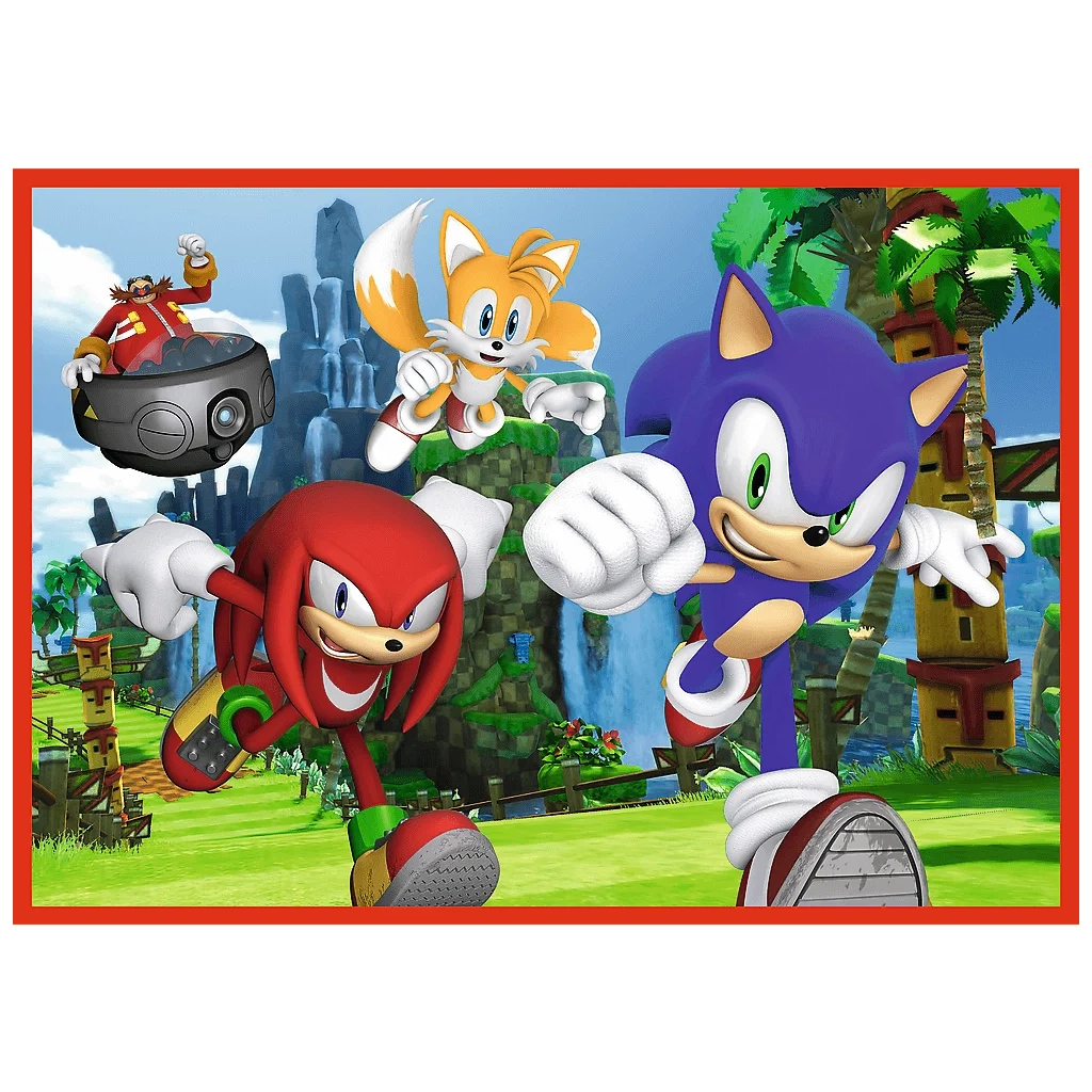 Пазл Trefl Sonic Пригоди Соніка 4 in 1 (35, 48, 54, 70) елемента (5900511346251) - зображення 2