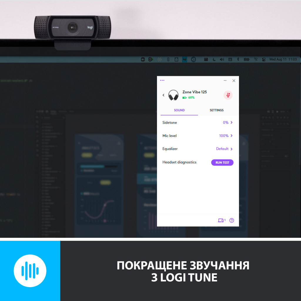 Навушники Logitech Zone Vibe 125 Graphite (981-001126) - зображення 8