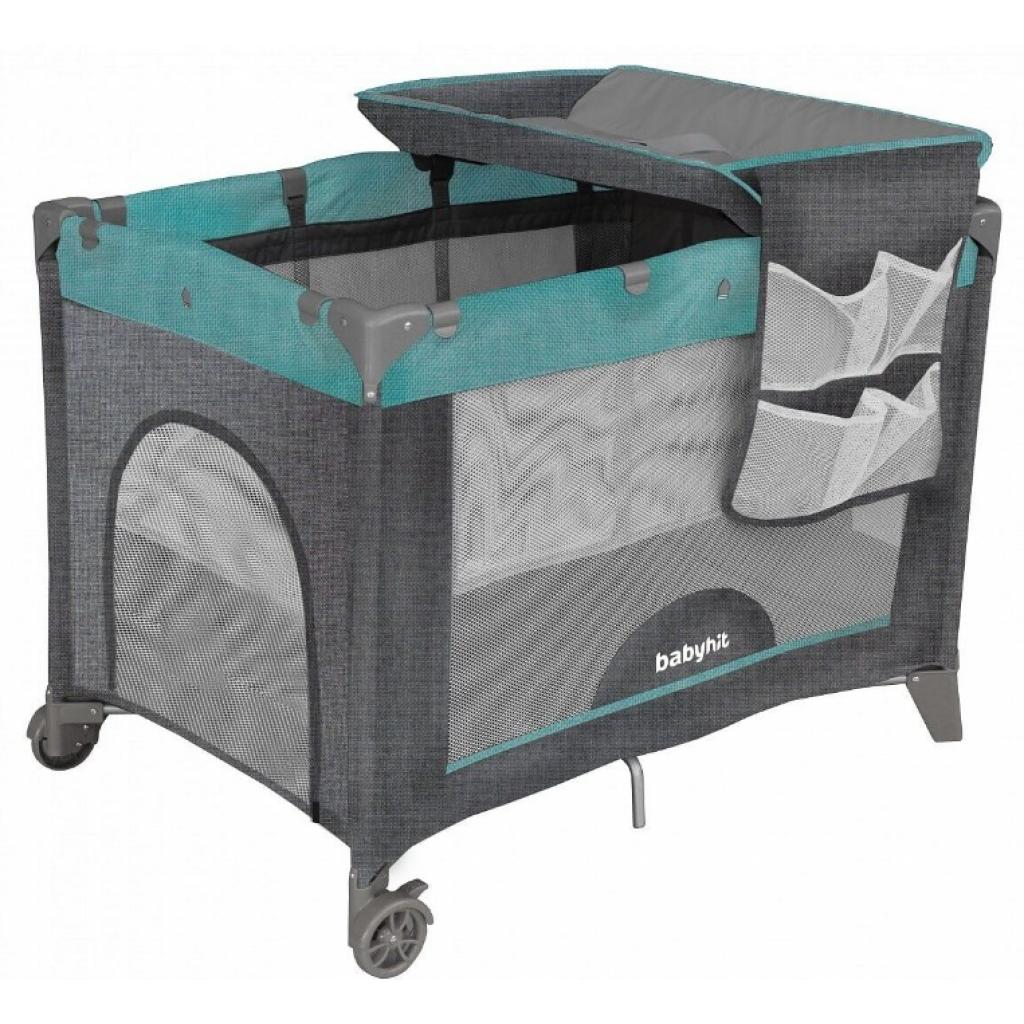 Дитячий манеж BabyHit H27-2A18 Grey з пеленальним столиком (71711) - зображення 1