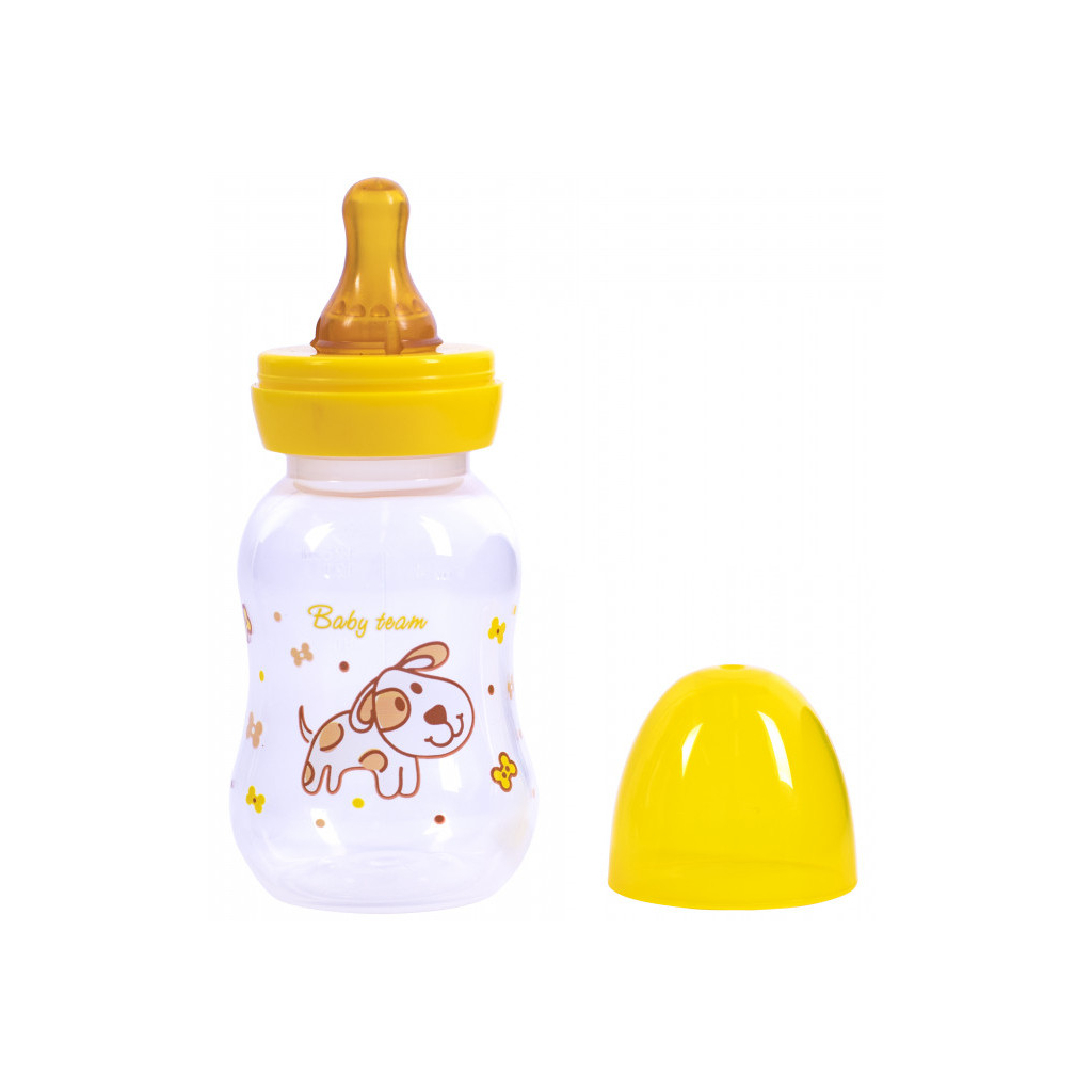 Пляшечка для годування Baby Team з латексною соскою Собачка, 125 мл (1300_собачка) - зображення 2