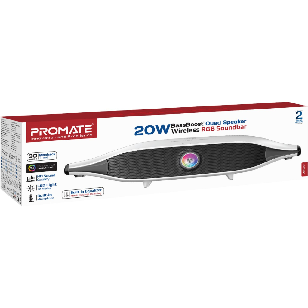 Акустична система Promate Delta-X 20W White (delta-x.white) - зображення 2