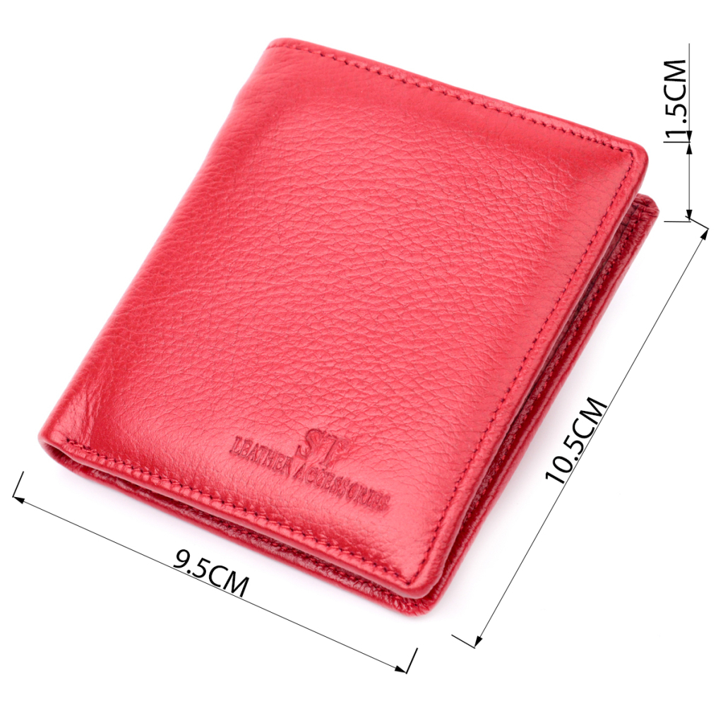 Гаманець ST Leather З натуральної шкіри Червоний (19465) - зображення 3