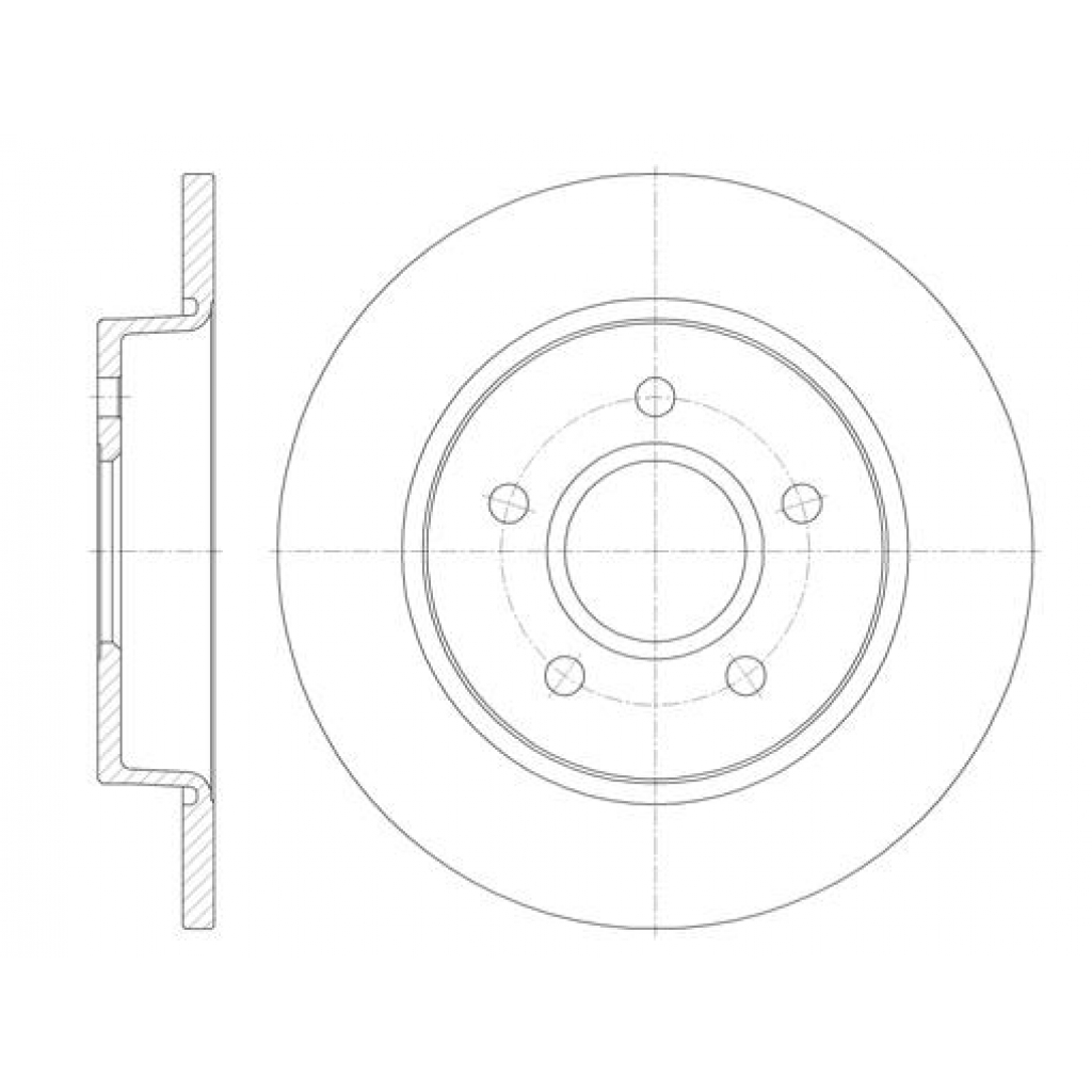 Гальмівний диск REMSA 6846.00 - зображення 1