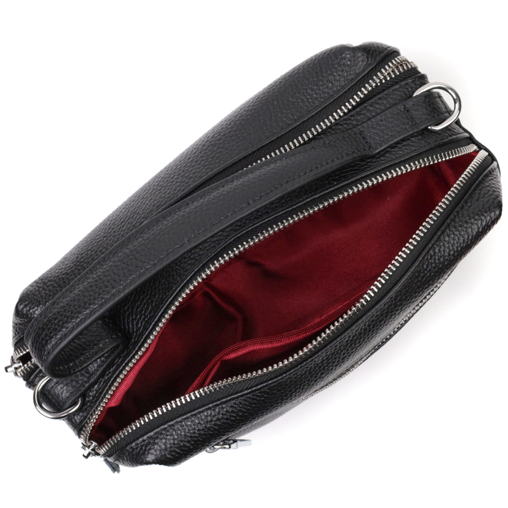 Сумка Vintage З натуральної шкіри Чорна (22343) - зображення 6