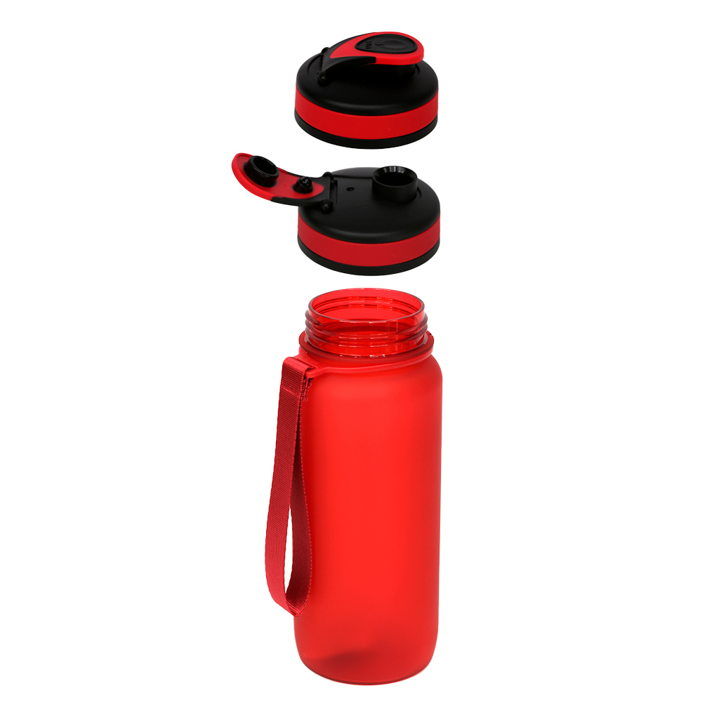 Пляшка для води Line Art Flores 650 мл червоний (60014218LA-02) - зображення 4