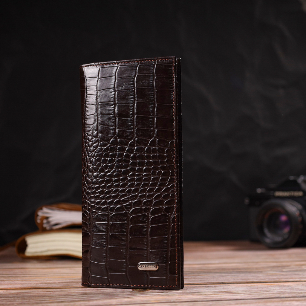 Гаманець Canpellini З натуральної шкіри Коричневий (21900) - зображення 7