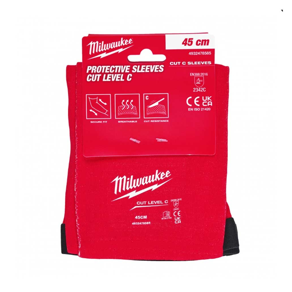 Нарукавники захисні Milwaukee з рівнем опору порізам C, 45 см (4932478585) - зображення 6