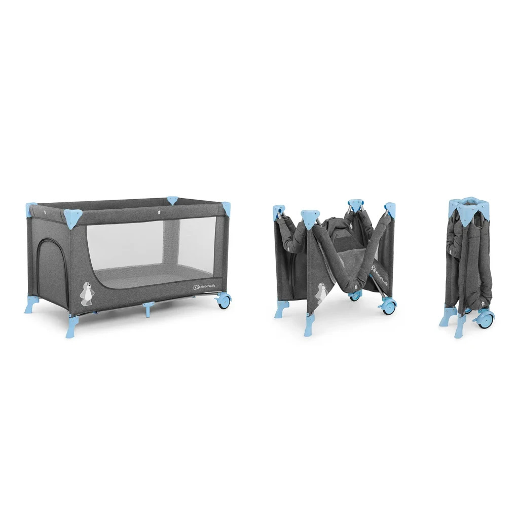 Ліжечко Kinderkraft манеж з пеленатором Joy Blue (5902533911288) - зображення 8