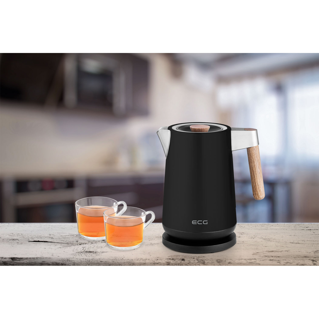 Електрочайник ECG RK 1768 Strix Timber Black - зображення 10