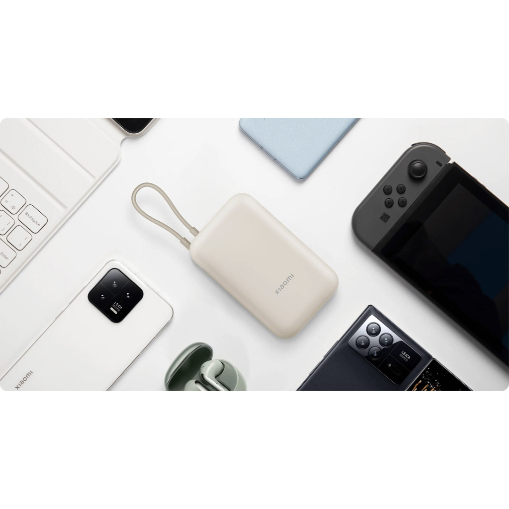 Батарея універсальна Xiaomi 10000mAh 22.5W, Integrated Cable, beige (BHR9072GL) - зображення 8