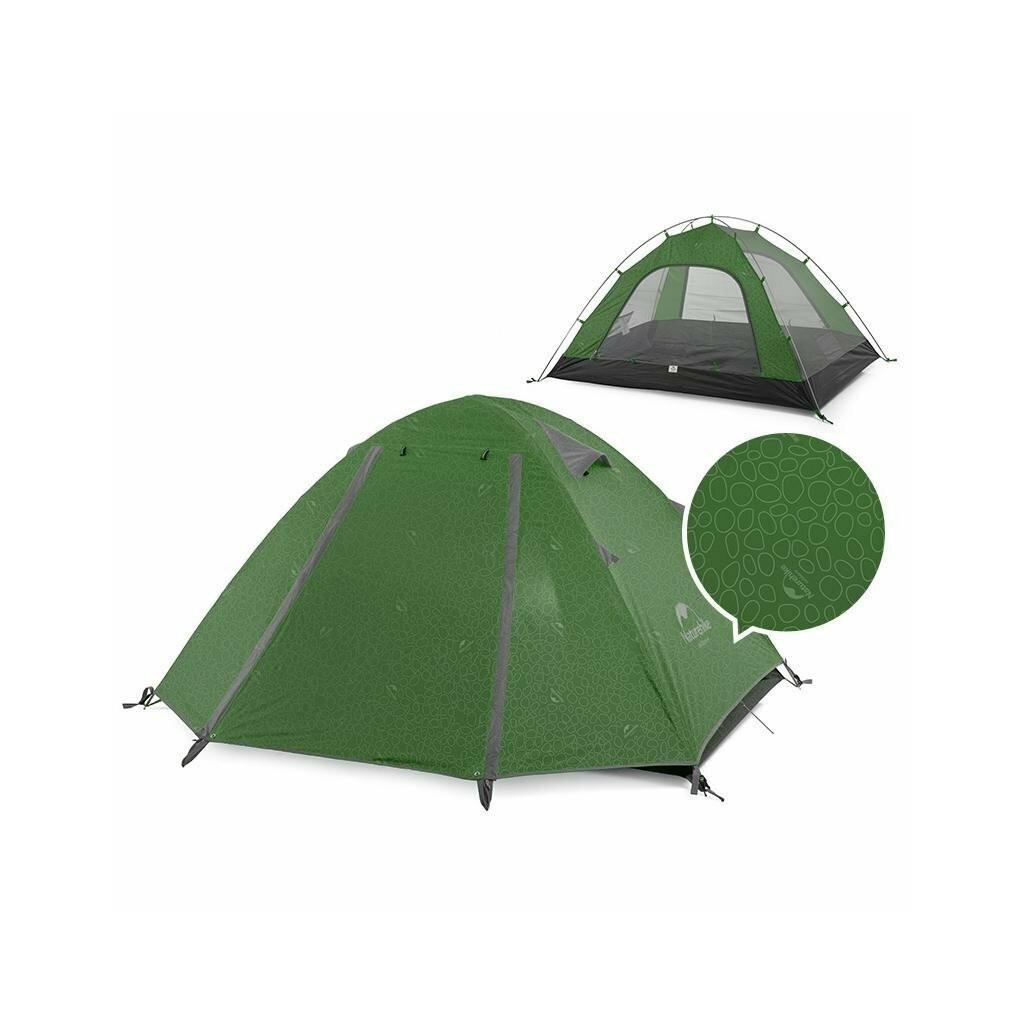 Намет Naturehike P-Series NH18Z044-P 210T 65D Dark Green (6927595762646) - зображення 2