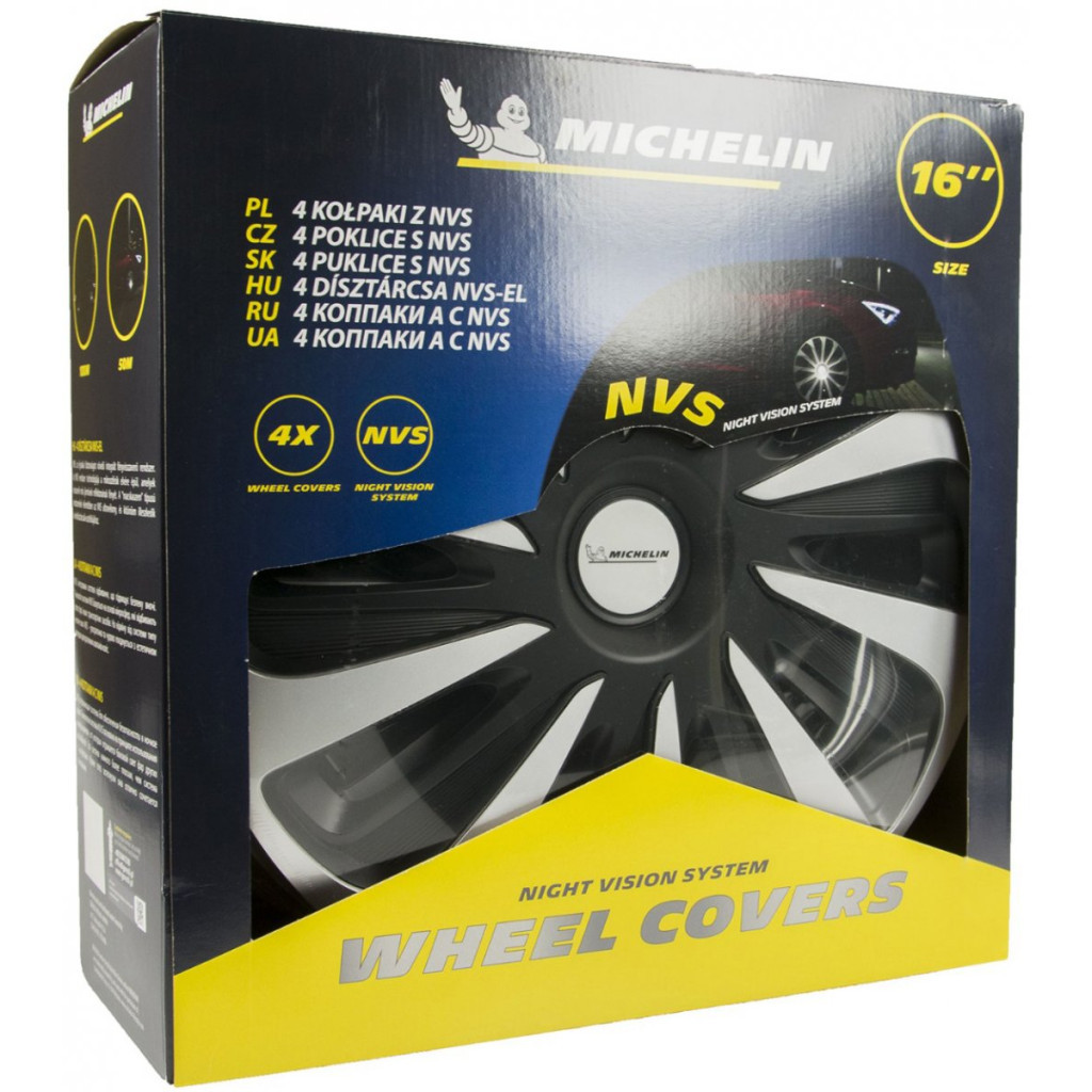 Автомобільний ковпак Michelin Calibre Silver Black 14 (73739) - зображення 2