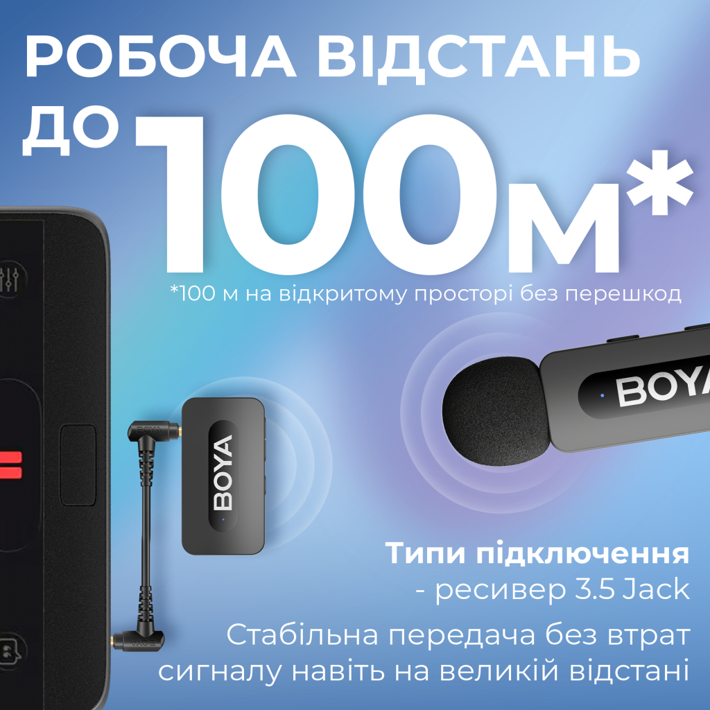 Мікрофон Boya BY-V35 3,5 мм/TRS Black (BY-V35) - изображение 9