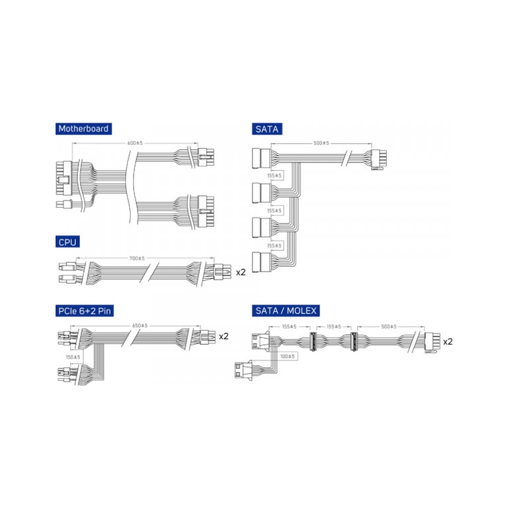 Блок живлення FSP 650W VITA-650GM (VITA-650GM) - зображення 6