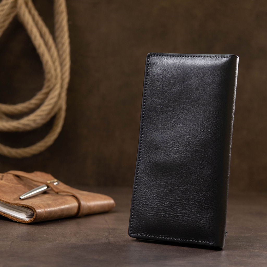 Портмоне Grande Pelle Шкіряне унісекс Синє (11556) - зображення 9