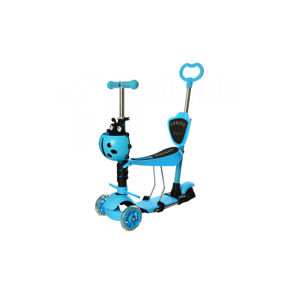 Самокат iTrike Maxi JR 5 в 1 blue (JR 3-026-B blue) - зображення 1