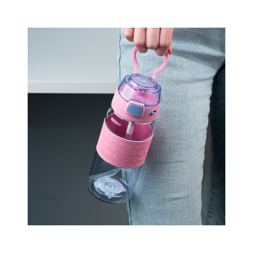 Поїльник-непроливайка Kite 600 мл, блакитно-рожева (K24-1201-3) - зображення 7