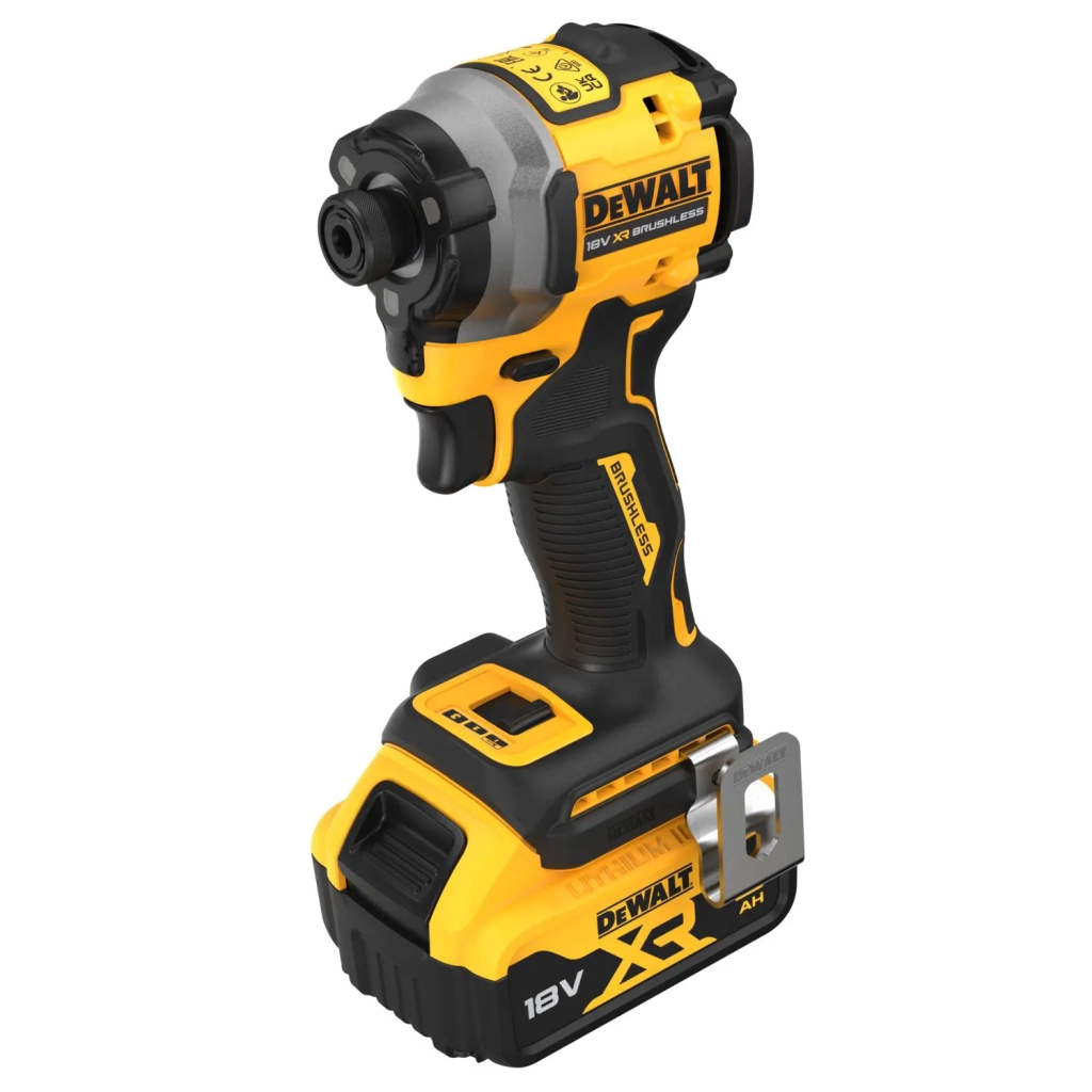 Шуруповерт DeWALT 18 В XR Li-Ion, 2x5Ah, безщітковий, 206 Нм, 3250 об/хв, TSTAK (DCF850P2T) - зображення 3