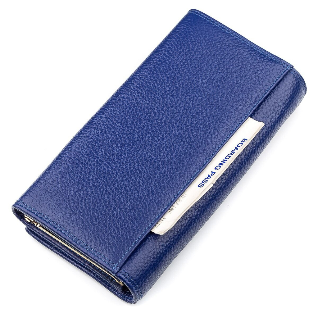 Гаманець Boston З натуральної шкіри Синій (18484) - зображення 5