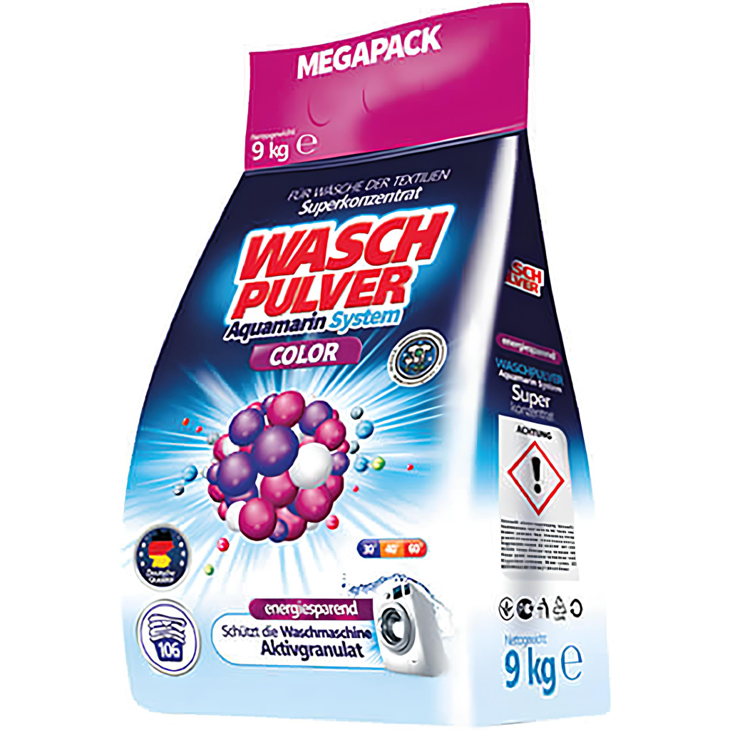 Пральний порошок Wasch Pulver Color 9 кг (4260418932201) - зображення 1