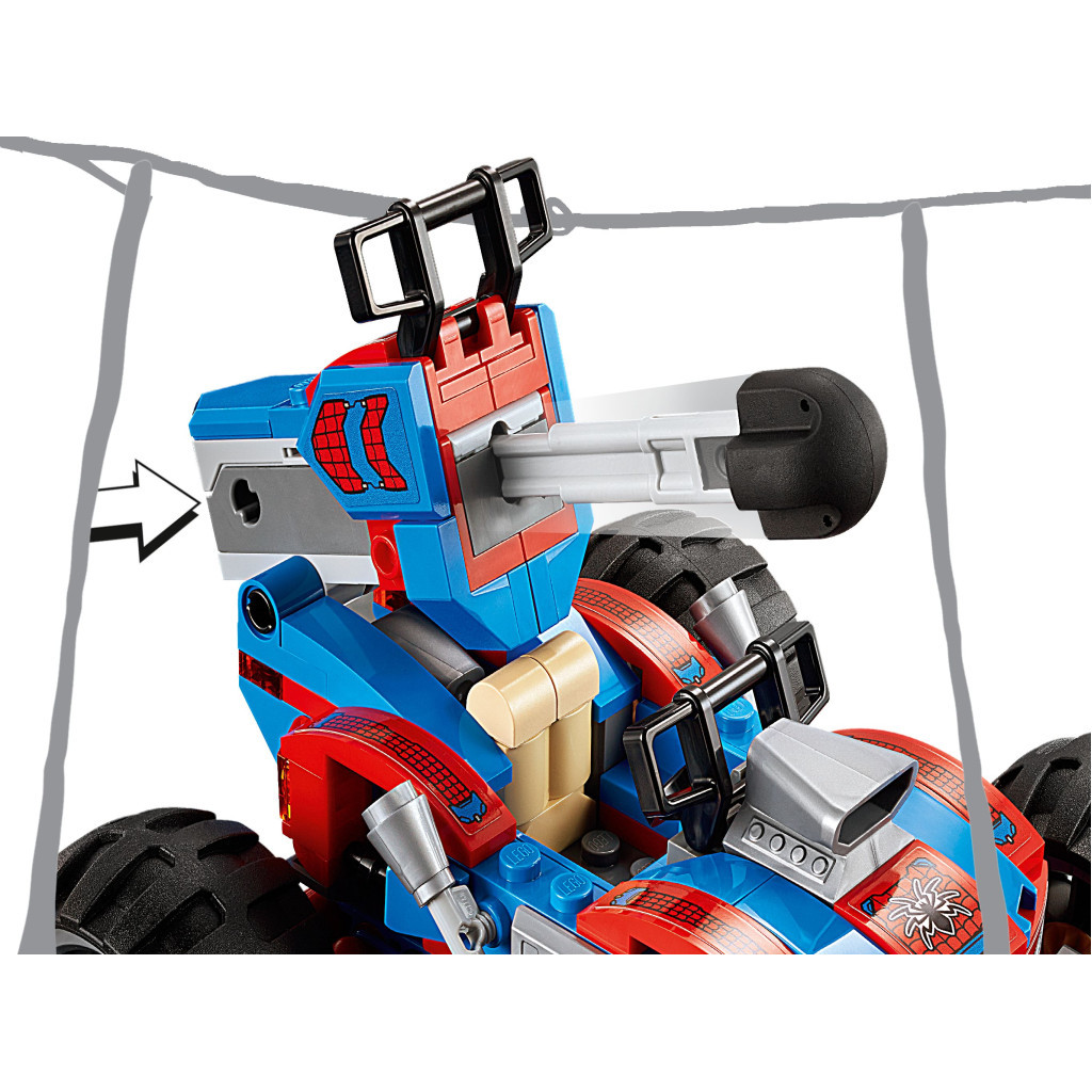 Конструктор LEGO Super Heroes Людина-павук: Засідка на веномозавра 640 деталей (76151) - зображення 6