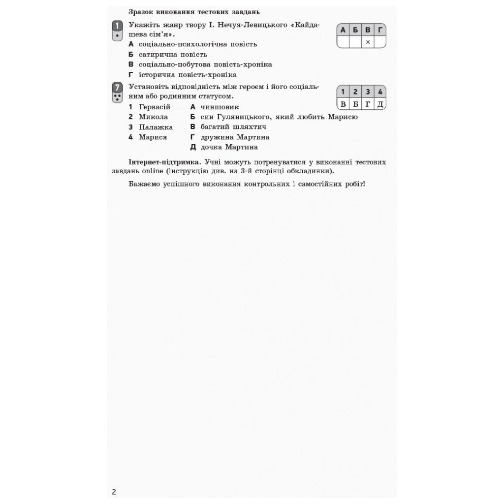 Робочий зошит Українська література. 10 клас. Для оцінювання результатів навчання - В.В. Паращич Ранок (9786170946348) - зображення 3