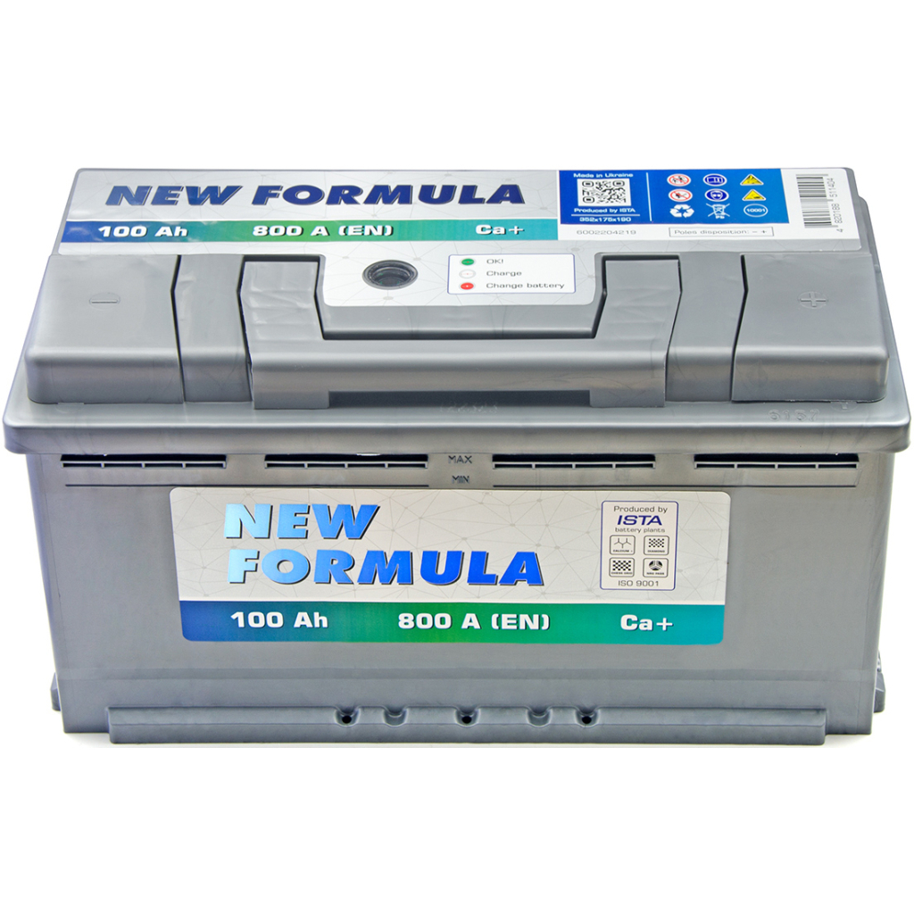 Акумулятор автомобільний NEW FORMULA 100Ah Ев (-/+) 800EN (6002204219) - зображення 2