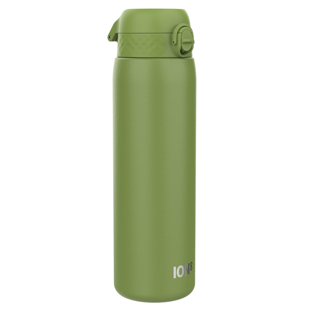 Пляшка для води ION8 OneTouch Stainless Steel 1200 мл Khaki Green (I8SS1000KGRE) - зображення 1