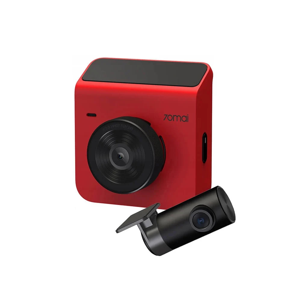 Відеореєстратор Xiaomi 70mai Dash Cam A400+Rear Cam RC09 Set (A400-1) Red (A400+RC09 Red) - зображення 1