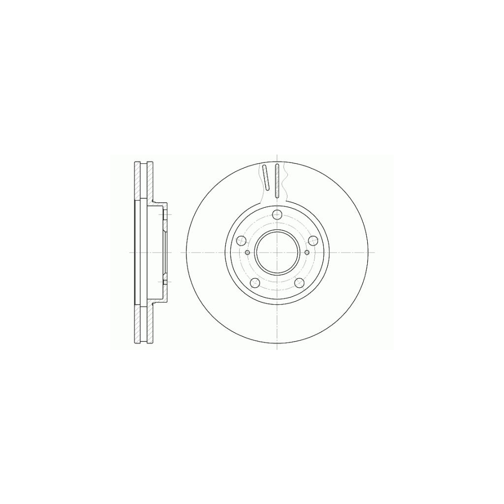 Гальмівний диск REMSA 6842.10 - зображення 1