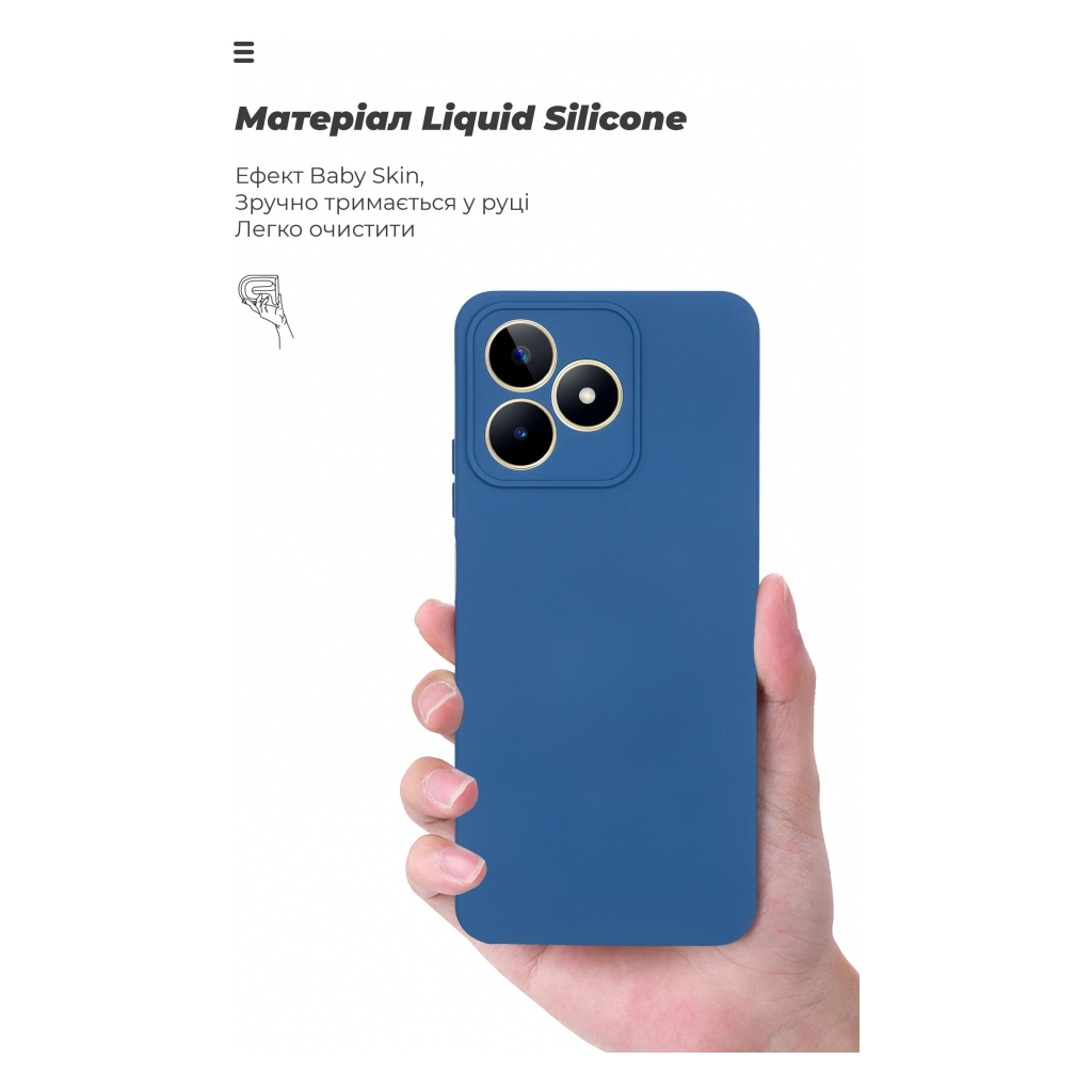 Чохол до мобільного телефона Armorstandart ICON Case Realme C51/C53 NFC Camera cover Dark Blue (ARM71023) - зображення 7