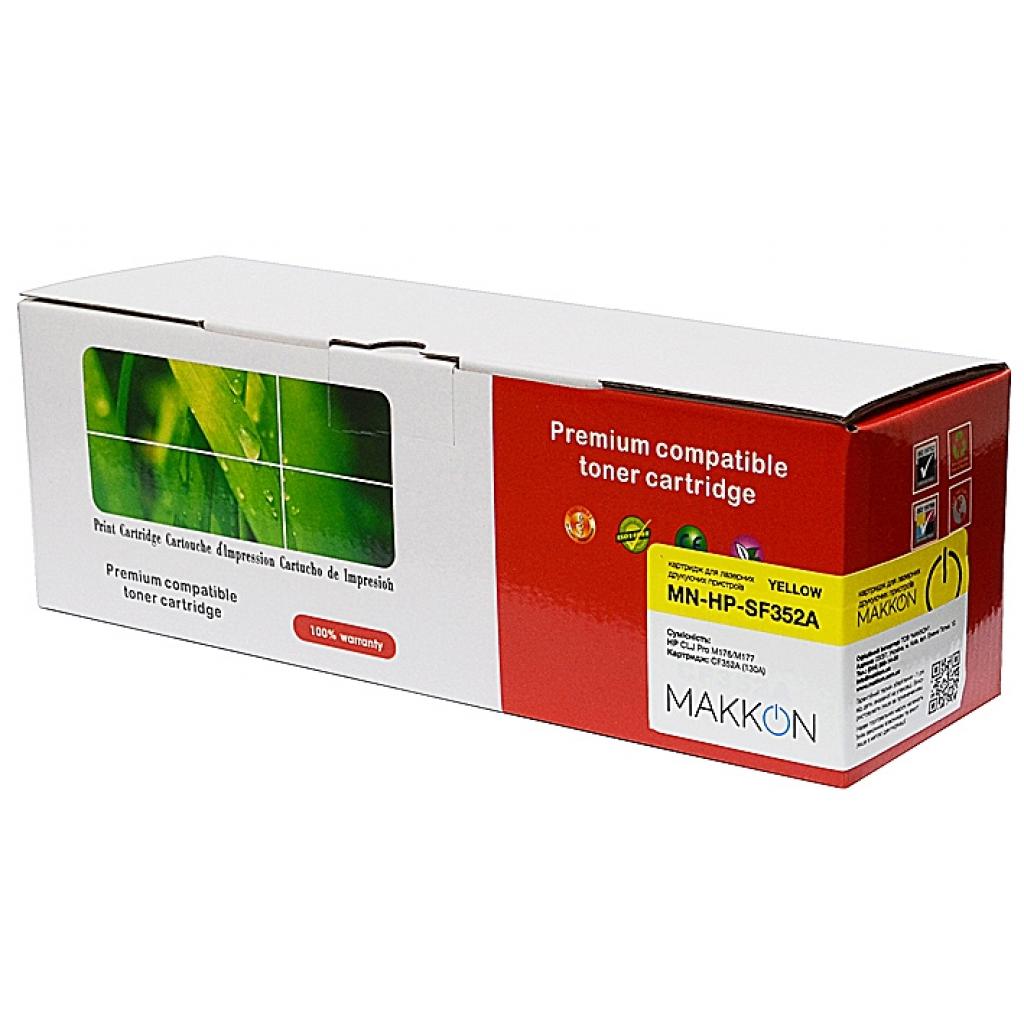 Картридж Makkon HP CLJP СF352A (130A) 1k yellow (MN-HP-SF352A) - зображення 1