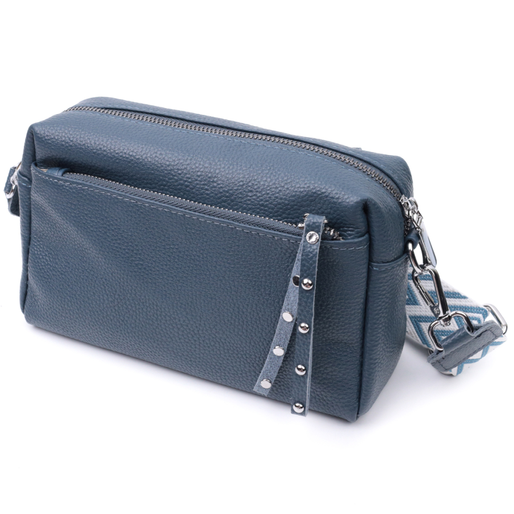 Сумка Vintage Жіноча шкіряна Синя (22652) - зображення 2