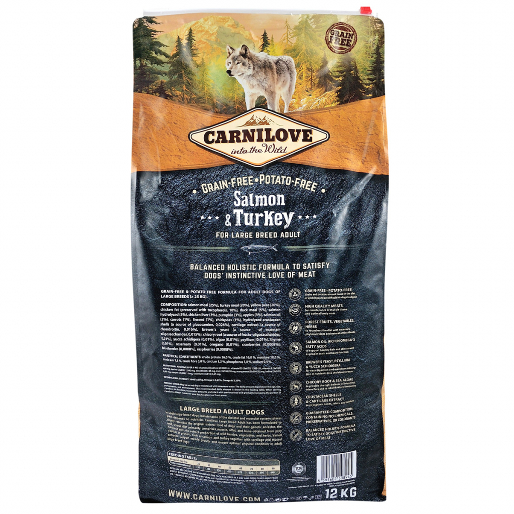Сухий корм для собак Carnilove Adult Large Breed Salmon and Turkey 12 кг (8595602508945) - зображення 2