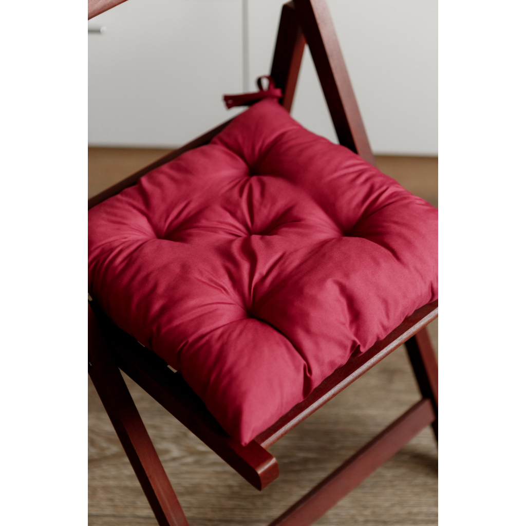 Подушка на стілець Прованс Фібра бордо 40х40 см (029611) - зображення 2