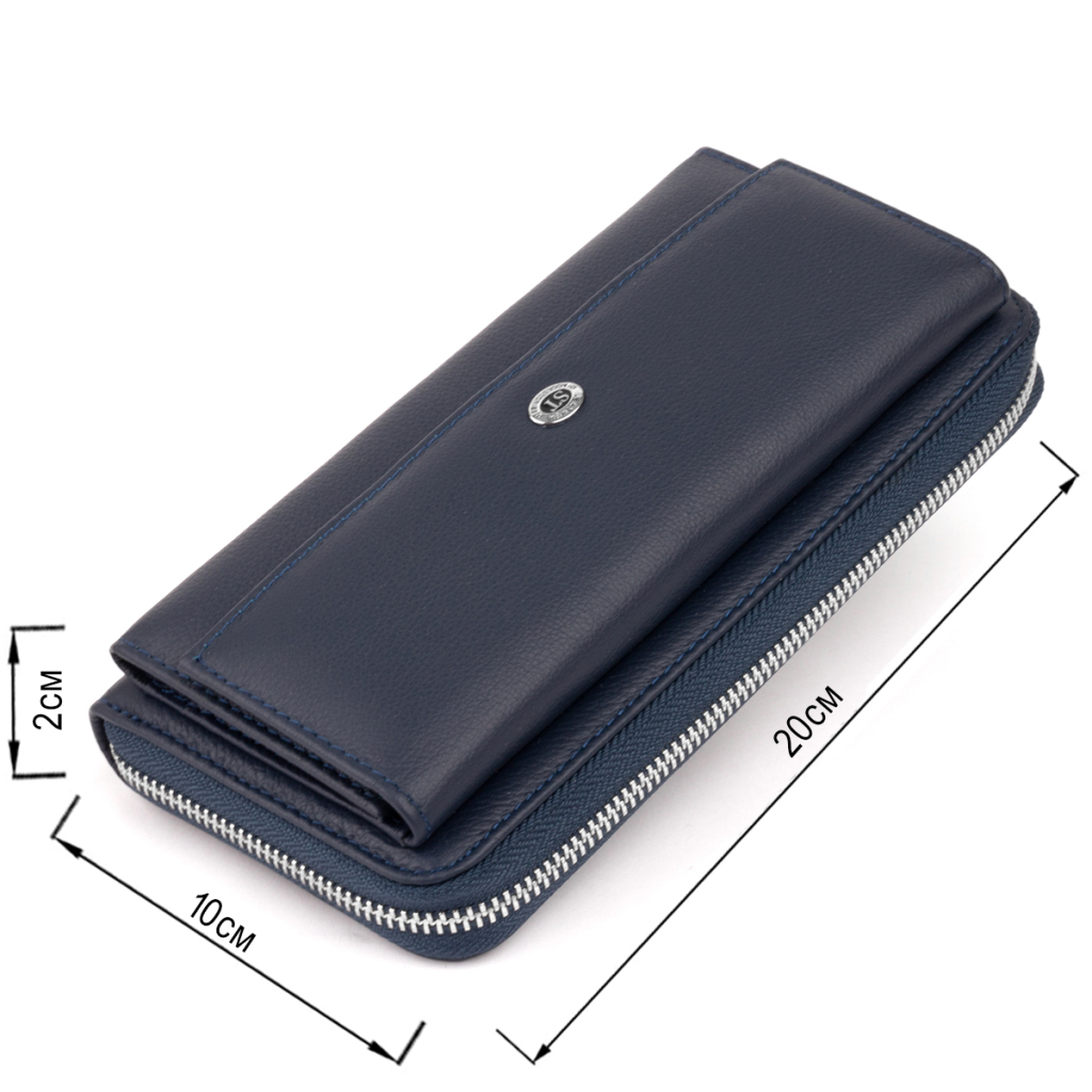 Гаманець ST Leather Темно-синій (19296) - изображение 3