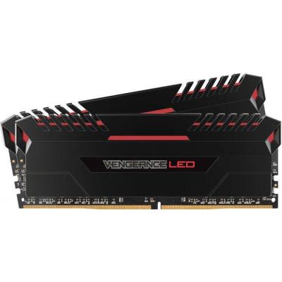 Модуль пам'яті для комп'ютера DDR4 16GB (2x8GB) 3000 MHz Vengeance LED Red Corsair (CMU16GX4M2C3000C15R) - зображення 3