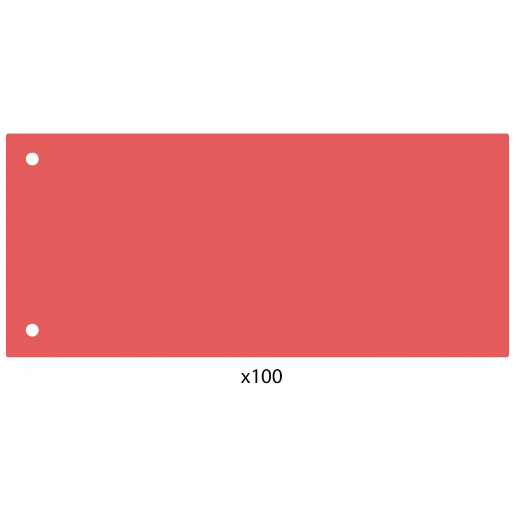 Роздільник сторінок Economix 240х105 мм , пластик, червоний, 100 шт (E30811-03) - изображение 1