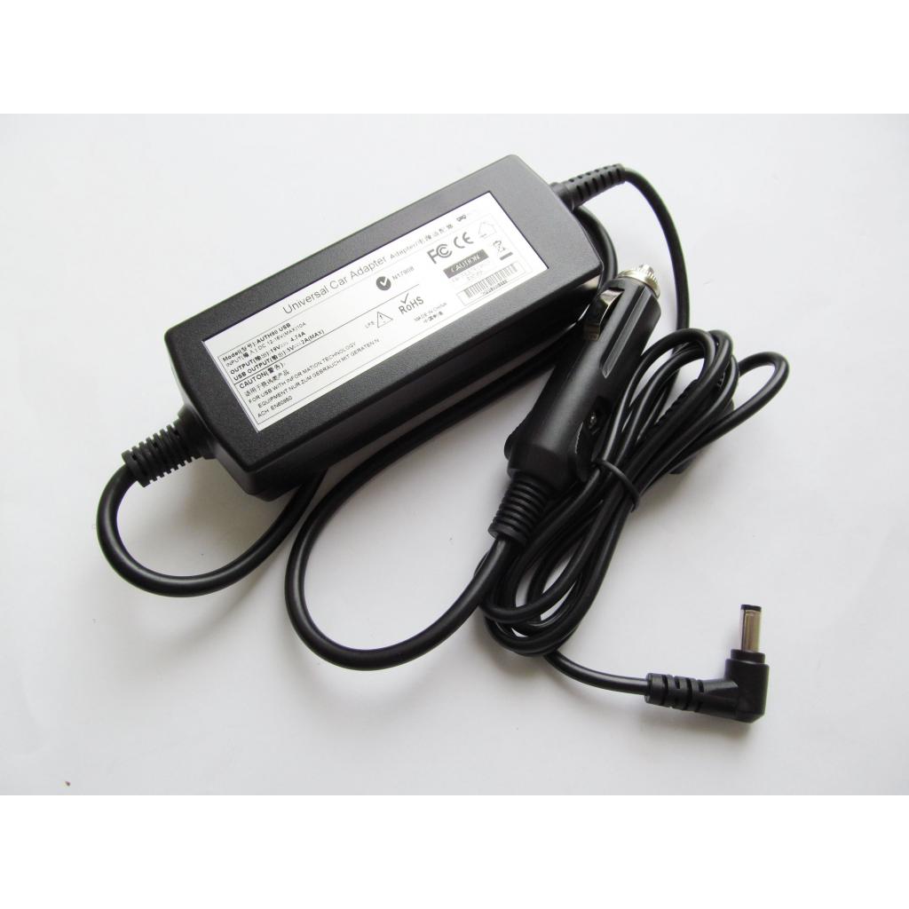 Блок живлення до ноутбуку AlSoft [car 12В-16В] Asus 90W 19V, 4.74A, роз'єм 5.5/2.5 + 2*USB (A40285) - зображення 2