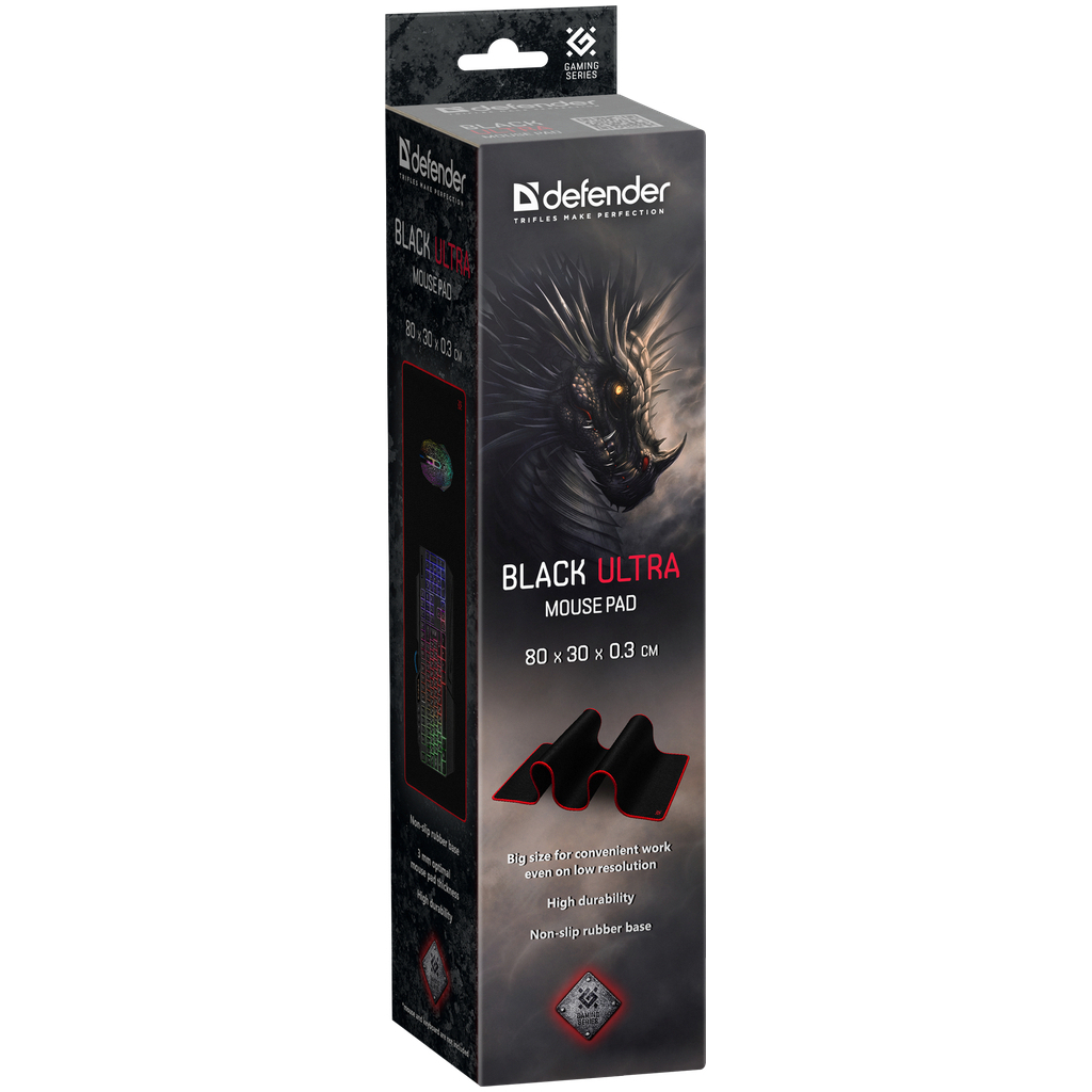 Килимок для мишки Defender Ultra Black (50561) - зображення 8