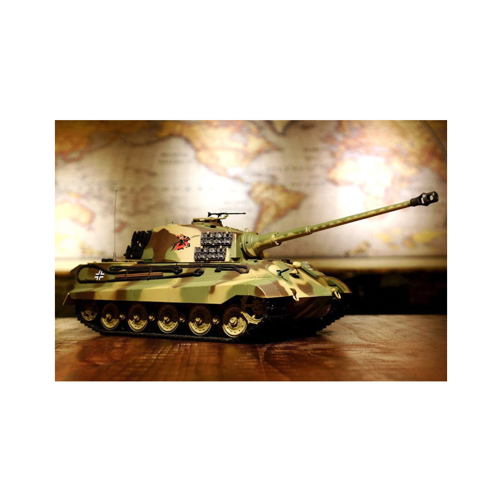 Радіокерована іграшка Heng Long Танк King Tiger Henschel 1:16 з пневмогарматою (HL3888A-1Upg) - зображення 8